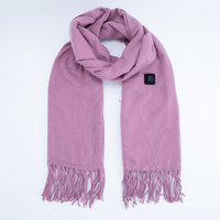 Dark Pink Heated Scarf - Electric Warming Scarf, Winter Outdoor Essential (Without power bank)
