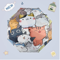 Many Cats Cute Cartoon Umbrella - Sun/Rain Umbrella