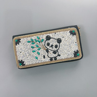 White Ethnic Style Beaded Clutch - Handmade Retro Wallet Style 2