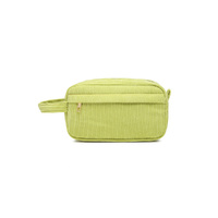 Green 2-pcs Corduroy Pencil Case - Large Capacity Storage Bag