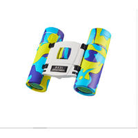 Yellowish Blue Mini Pocket Binoculars - 8x21 High Power Colorful Binoculars for Kids