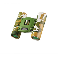 Greenish White Mini Pocket Binoculars - 8x21 High Power Colorful Binoculars for Kids