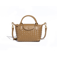 Khaki Woven Shoulder Bag - Stylish Dumpling Bag, Simple and Versatile Crossbody for Women