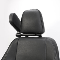 Black Car Side Headrest Pillow for Travel - Adjustable Neck Support Cushion for Rear Seat Comfort and Safety