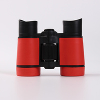 Red 2-Pack 4x30 Kids Binoculars Set - Lightweight &amp; Durable for Young Explorers