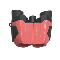 Pink (Glossy) 10x22 Kids Binoculars - Multi-Color Compact High-Definition Telescope for Outdoor Adventures &amp; Concerts