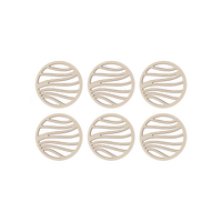 6 pieces of double-layer bowl and dish anti slip circular insulation pad (without bracket)