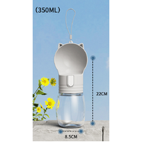 Pet portable outdoor water feeding cup grey 8.5 * 22CM