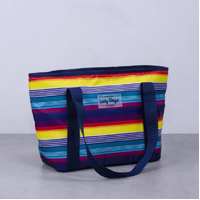 6L Food Safe Insulated Jumbo Cooler Tote - Rainbow