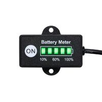 12 Volt LED Dual Battery Monitor Fuel Gauge Meter Digital % Percentage Switch