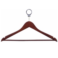 Anti-theft Wooden Cloth Hanger - Brown