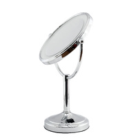 5X &amp; 1X LED Tabletop Magnifying Mirror - Chrome
