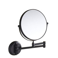 5X &amp; 1X Wall Mount Magnifying Mirror – Matte Black