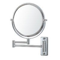 Wall Mounted Round Mirror 3x &amp; 1x