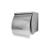 SS Single Toilet Roll Holder with Shelf