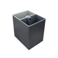 Recycle Compartment Bin 7L + 7L - Black