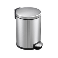 Round Soft Closing Stainless Steel PEDAL Bin- 3L
