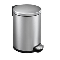 Round Soft Closing Stainless Steel PEDAL Bin - 6L