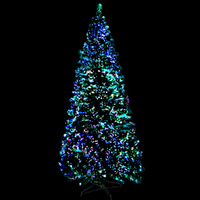 Jingle Jollys 1.8m Christmas Tree Optic Fibre LED Xmas tree 300 Tips