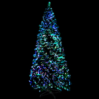 Jingle Jollys 1.8m Christmas Tree Optic Fibre LED Xmas tree Warm White