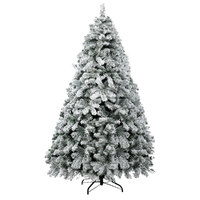 Jingle Jollys Christmas Tree 1.8m Snow Flocked Xmas Tree Decorations 520 Tips