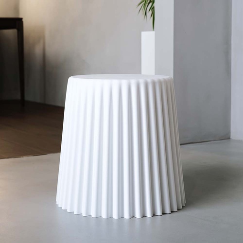 Artiss 2x Bar Stools Cupcake Plastic Foot Stool White - Main Image