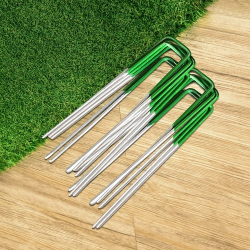 Prime Turf Artificial Grass 100pcs Synthetic Pins Fake Lawn Turf Weed Mat Pegs Joining Tape - Main Image