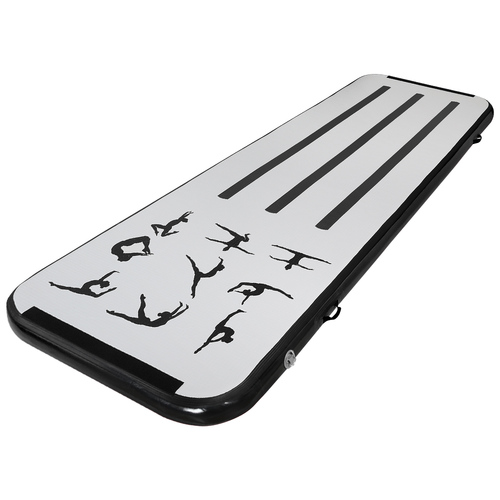 Everfit 3M Air Track Gymnastics Tumbling Mat Exercise Cheerleading Unique Black - Main Image