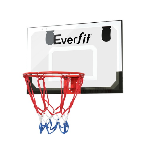 Everfit 23" Mini Basketball Hoop Backboard Door Wall Mounted Sports Kids Black - Main Image