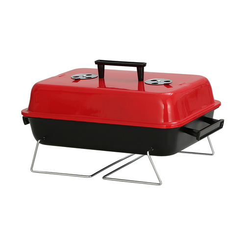 Grillz Charcoal BBQ Portable Grill Camping Barbecue Outdoor Cooking Smoker - Main Image
