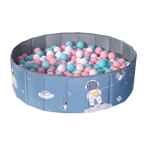Keezi Kids Ball Pool Pit Toddler Play Foldable Child Playhouse Storage Bag Blue - Main Image