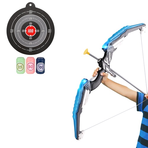 Keezi Kids Bow and Arrow Target Set Outdoor Sport Archery Toys Bottle LED Light - Main Image