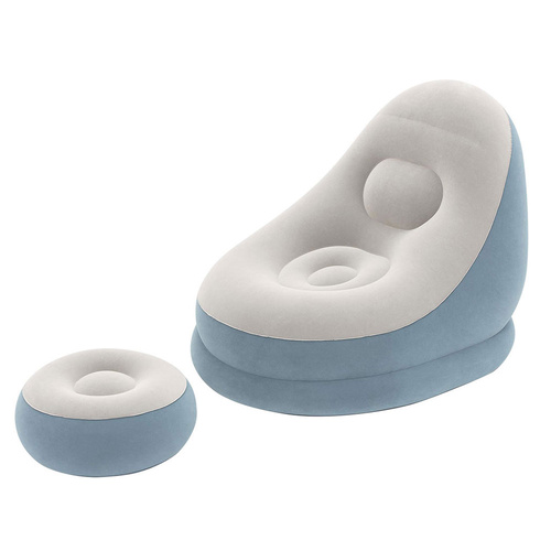 Bestway Inflatable Air Chair Seat Couch Lazy Sofa Lounge Ottoman Purple/Blue - Main Image