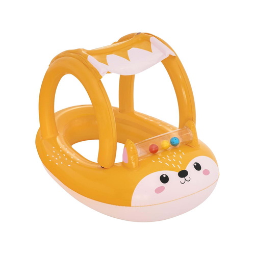 Bestway Kids Inflatable Fox Swim Float Floating Seat Canopy Pool Toys 94x66CM - Main Image