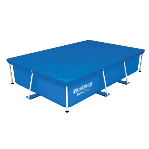 Bestway Pool Cover 264x174cm Rectangle Swimming Pool PE Shelter Fits 259x170cm Pools - Main Image