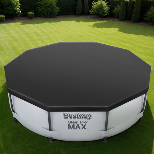 Bestway Pool Cover Fits 3.05m Round Above Ground Swimming Pool PVC Blanket - Main Image