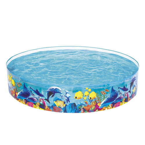 Bestway Kids Pool 244x46cm Round Above Ground Rigid Swimming Pools Undersea 2074L - Main Image