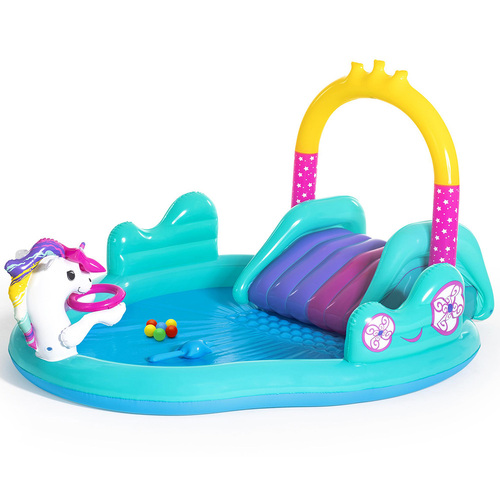 Bestway Kids Pool 274x198x137cm Inflatable Above Ground Swimming Play Pools 220L - Main Image