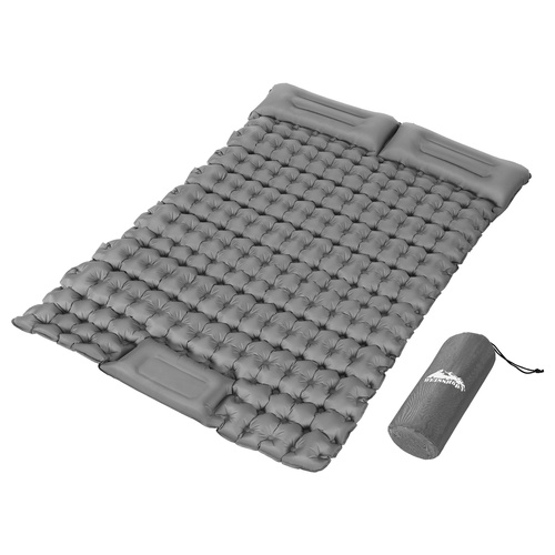 Weisshorn Self Inflating Mattress Camping Sleeping Mat Air Bed Double Pillow Bag - Main Image