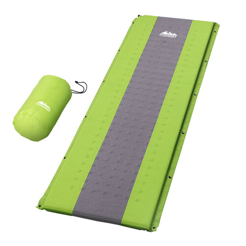 Weisshorn Self Inflating Mattress Camping Sleeping Mat Air Bed Pad Single Green - Main Image