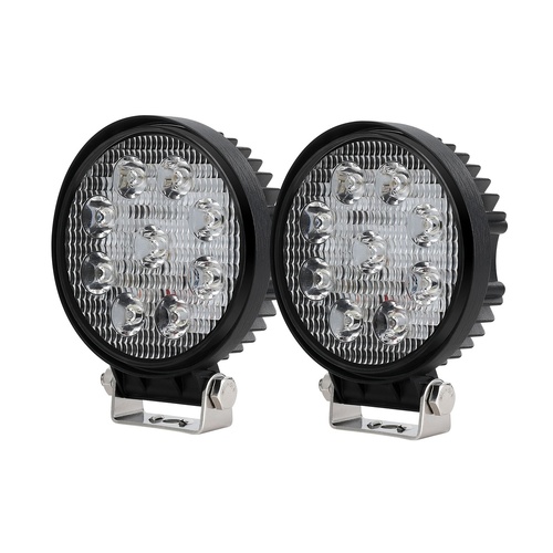 Giantz Pair LED Driving Lights 4.5 Inch Flood Spot Lights Car Truck SUV 12V 24V - Main Image