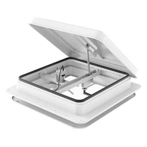 Weisshorn Caravan Roof Vent Fan Air Exhaust Hatch 12V RV Motorhome Camper White - Main Image