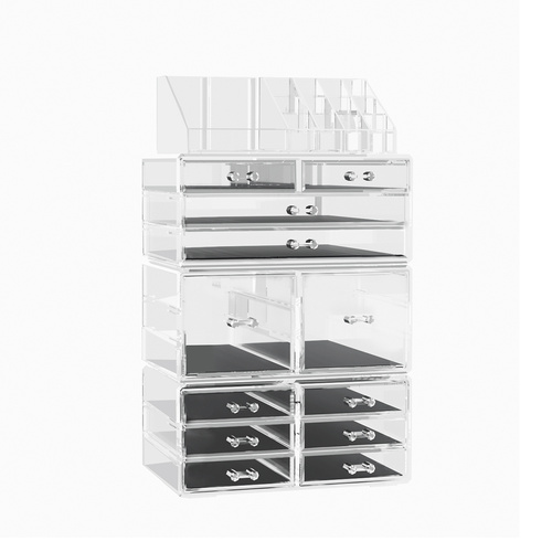 Embellir Makeup Case Acrylic Cosmetic Organizer Storage Box Jewellery Holder - Main Image