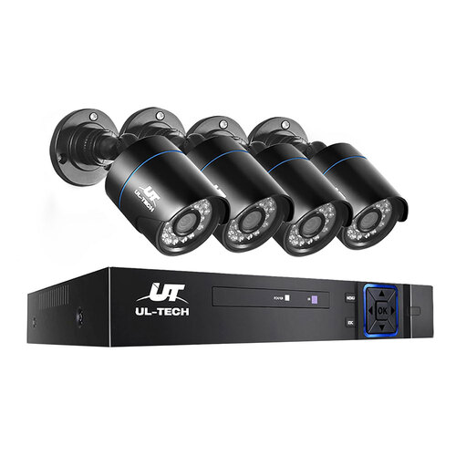 UL-tech CCTV Security System 8CH DVR 4 Cameras 1080p - Main Image