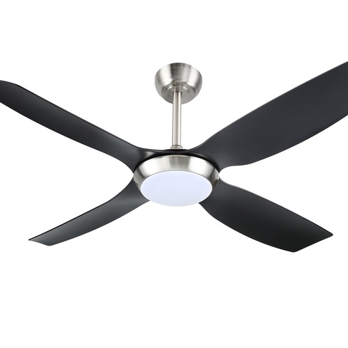 Devanti 52'' Ceiling Fan DC Motor w/Light w/Remote Black - Main Image