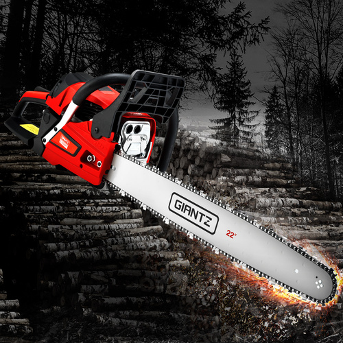Giantz Chainsaw Petrol 58CC 22" Bar Commercial E-Start Pruning Chain Saw,Giantz Chainsaw Petrol 58CC 22" Bar Commercial E-Start Pruning Chain Saw 4.2H - Main Image