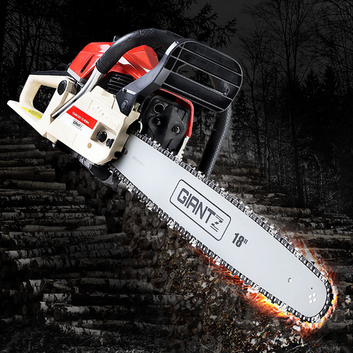 Giantz Chainsaw Petrol 75CC 18" Bar Commercial E-Start Pruning Chain Saw,Giantz Chainsaw Petrol 52CC 20" Bar Commercial E-Start Pruning Chain Saw 5.2H - Main Image