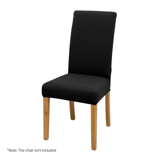 Artiss Dining Chair Covers 6x Slipcovers Spandex Stretch Banquet Wedding Black - Main Image