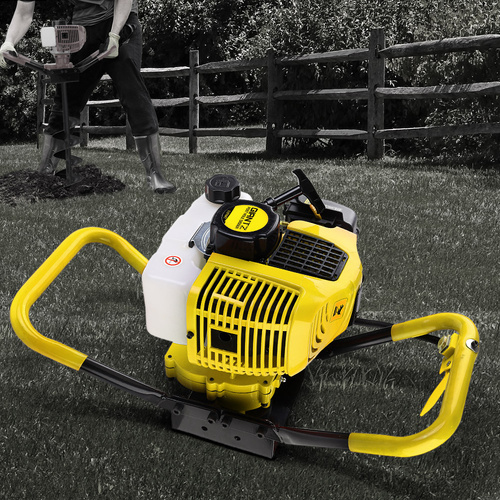 Giantz 80CC Post Hole Digger Motor Only Petrol Engine Yellow - Main Image