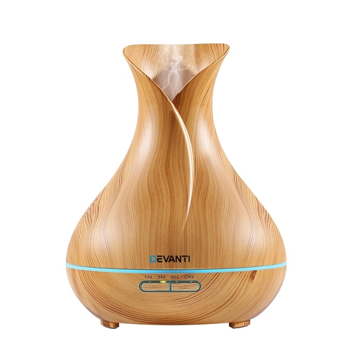 Devanti Aroma Diffuser Aromatherapy Light Wood 400ml - Main Image